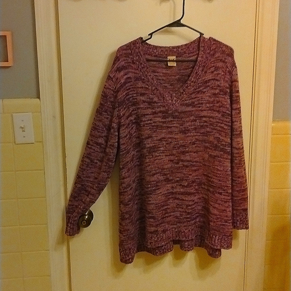 Faded Glory purple sweater 3x